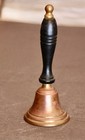 Bell Brass with Wooden Handle 6",1920s Teacher's Desk. — photo 3
