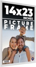 14x23 Frame White Wood Picture Photo Frame with UV Acrylic and Acid Free Backing