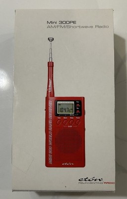 Eton Mini 300 PE AM/FM/Shortwave Radio - Red L.L. Bean Edition - New In Open Box