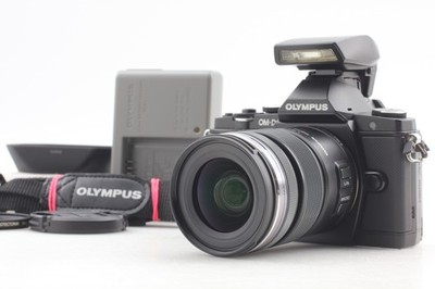 [Exc+5] Olympus OM-D E-M5 16.1MP Mirrorless Digital Camera 12-50mm  From JAPAN