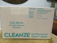 Cleanze Antibacterial Hand Sanitizing Individual Hand Wipes, 6 Boxes of 50 each