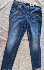 VIGOSS Women's Jagger Skinny Classic Fit Mid Rise Medium Wash Stretch Jeans 16