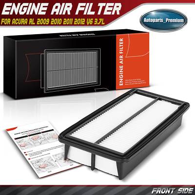 New Engine Air Filter for Acura RL 2009-2012 V6 3.7L Rigid Panel 17220-RKG-A00