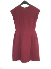 Oscar De La Renta Women's 2007 Fall Runway Burgundy Boucle Dress | Size: 2