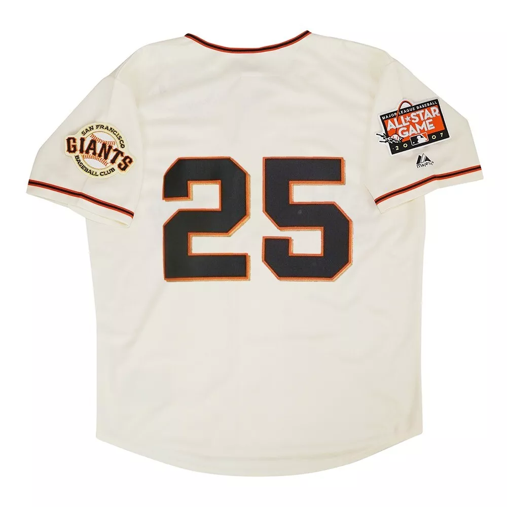 Men's San Francisco Giants Jersey #25 Barry Bonds Jersey Cream