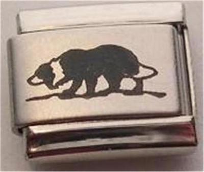 BORDER COLLIE BC HERDING AUTHENTIC LASER DOG PUPPY ITALIAN CHARM 9MM CLASSIC DIY