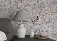 Eur 4,88/Qm / Tapete Marburg Botanica 33954 Floral 3D-Optik Creme Altrosa