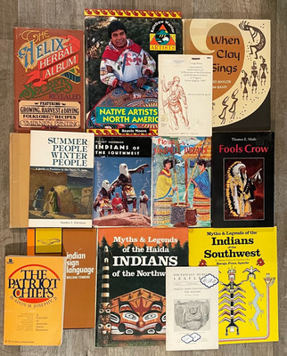 14 NATIVE AMERICAN BOOK LOT !   CLASSICS/NEW/OLD-SEE TITLES-V. GOOD VALUE-LOT 3