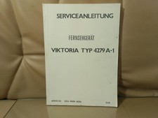 Tesla Orava nizna Fernsehgerät Viktoria 4249 A-1 Serviceanleitung u. Schaltplan