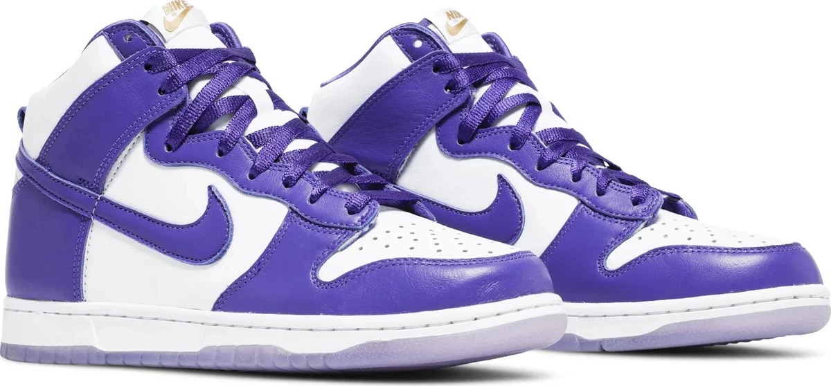 Nike dunk high sp w white & varsity purple Clearance