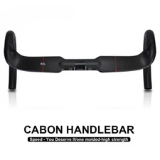 400/420/440mm Carbon Road Bike Handlebars  31.8mm Internal Routing Drop Bar