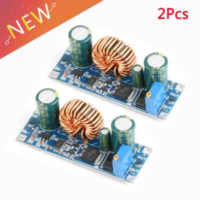 2Pcs DC-DC Auto Buck Boost Power Module 30W, Adjustable Voltage Regulator