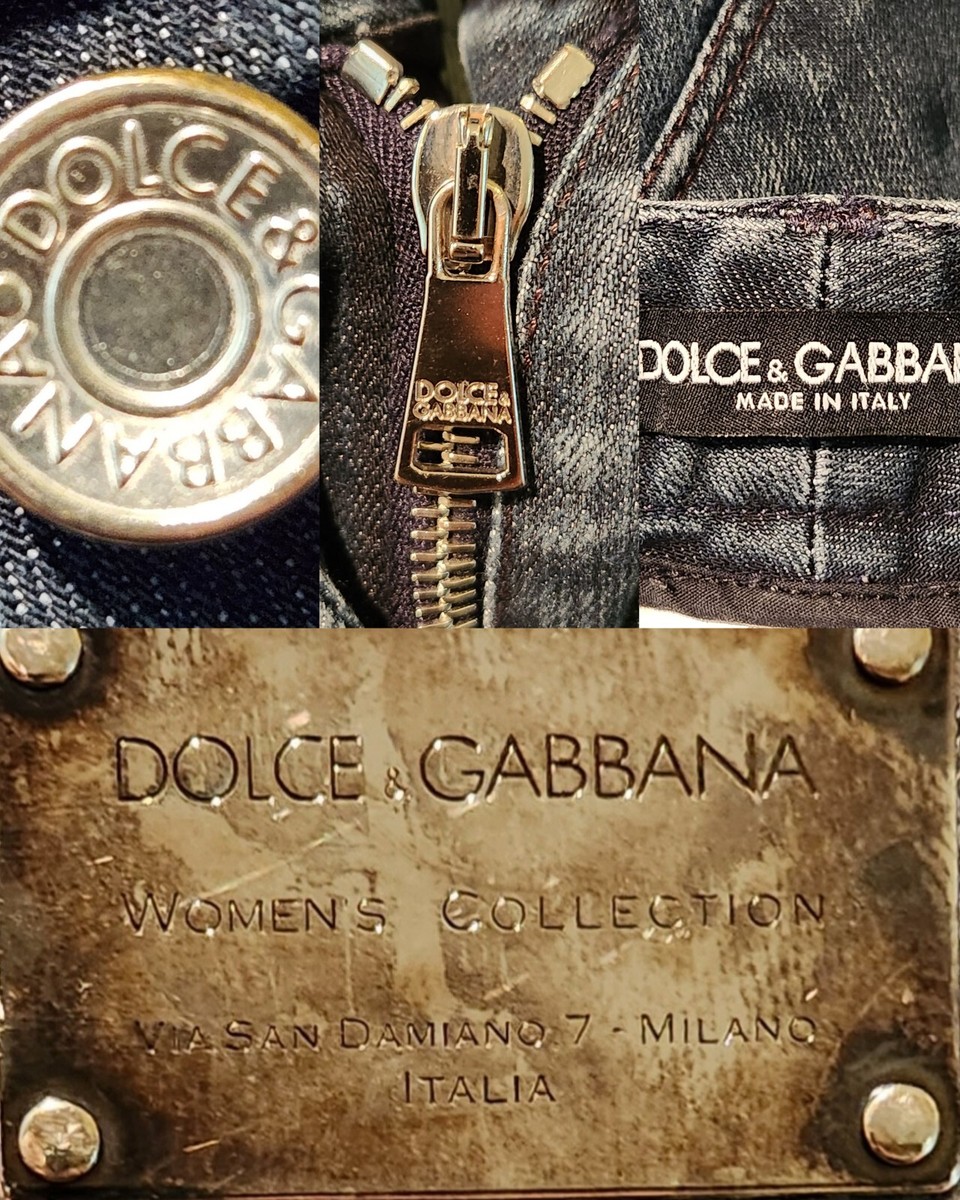 DOLCE & GABBANA Womens Collection Via San Damiano 7 Blue Jeans