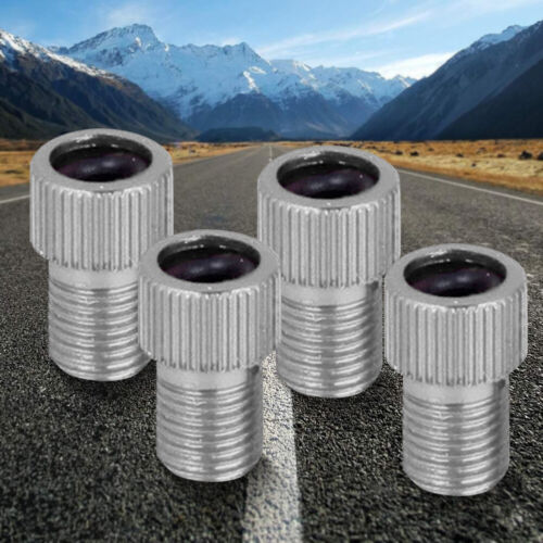 4 Pcs Bike Presta To Schrader Bike Valve Adaptor Presta Valve Adapter (Silver) - Bild 9 von 9