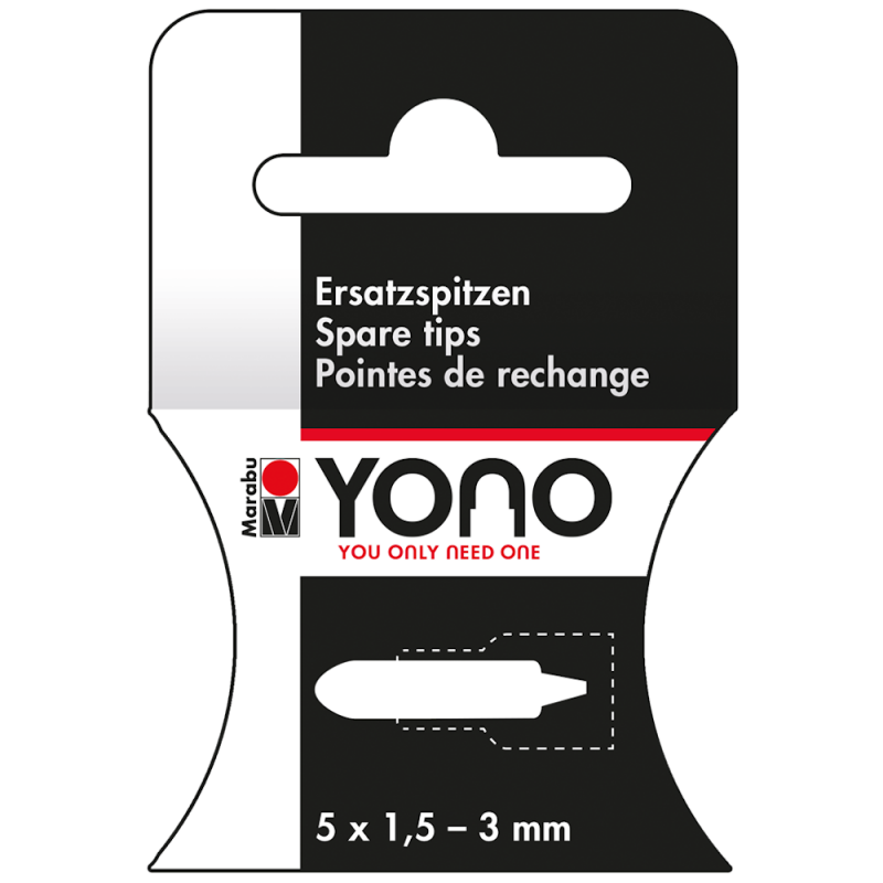 Marabu YONO Medium Bullet Replacement Tips (5pc)