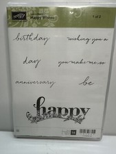 STAMPIN UP - RUBBER STAMP SET - Happy Wishes Sale -A- Bration