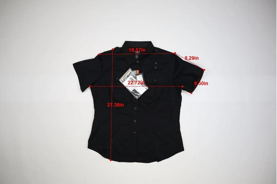 5.11 Tactical PDU Class B Short Sleeve Button Down Uniform Shirt Navy Women L - Image 2 of 4