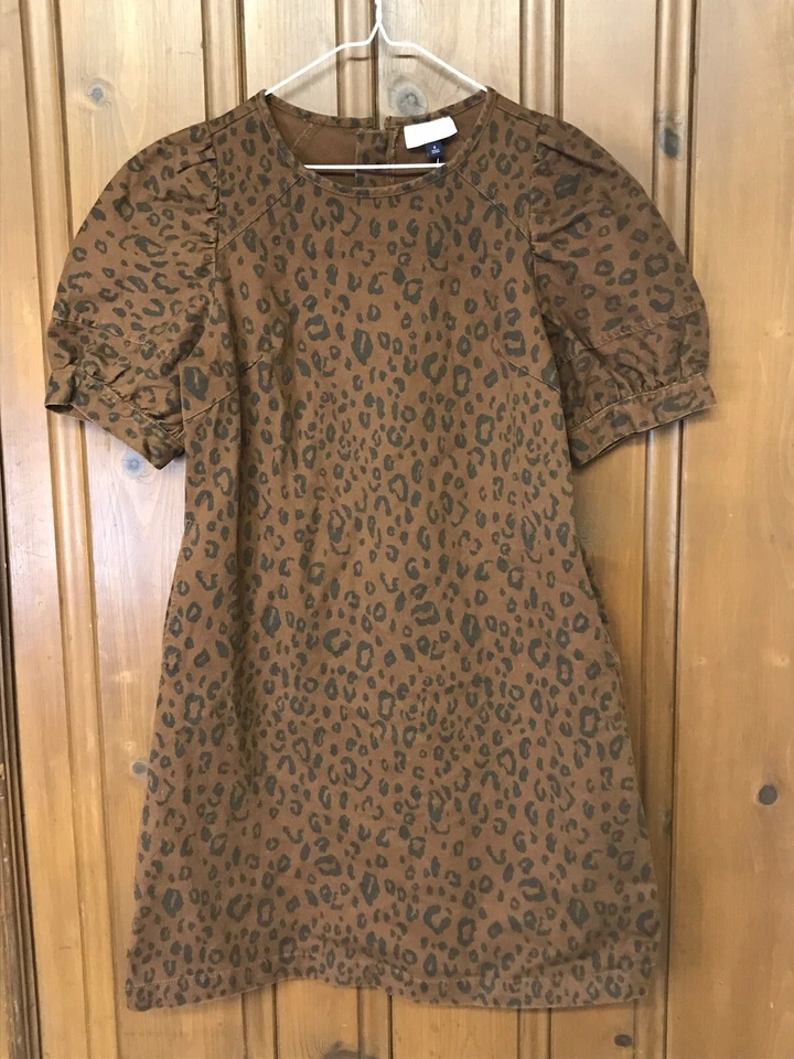 Universal Thread Cotton Brown/Black Leopard Dress Size 8 NWT