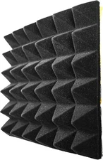 DMG Self Adhesive Acoustic Foam Panels  12 x 12 inches- Soundproofing Tiles Wall