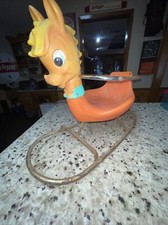 Vintage Baby Horse Child's Sit / Rocker Rocking Toy Canova Italy 1960's Cavallo
