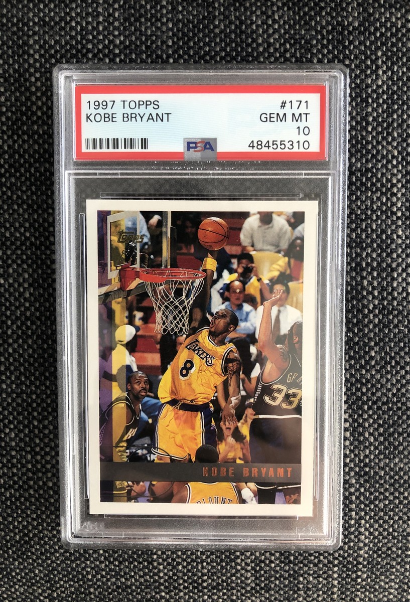 1997 Topps #171 Kobe Bryant Los Angeles Lakers HOF PSA 10 GEM MINT