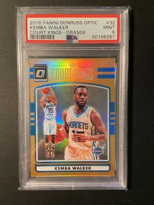 2016 Donruss Optic Court Kings Orange #32 Kemba Walker Hornets