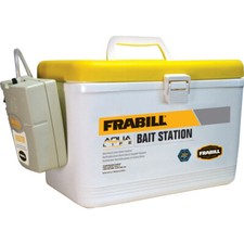 Frabill Live Bait Box with - Aerator, air line, air stone - Net - 14042 8 Quart