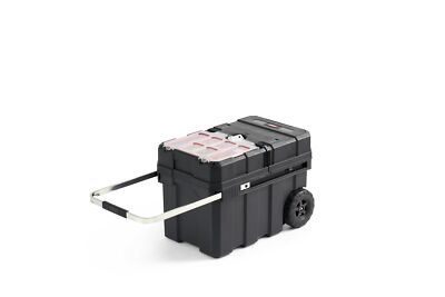 	Keter Masterloader Resin Rolling Tool Box with Locking System and Removable ...