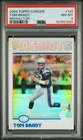 2004 TOPPS CHROME REFRACTOR #125 TOM BRADY PSA 8