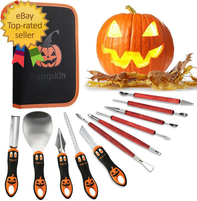 Halloween Pumpkin Carving Kit Professional and Heavy Duty Stainless Steel Tools