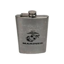 Maxam 8oz Stainless Steel Marines Flask