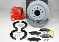 Zimmermann Bremsscheiben Ø 280 Mm BeläGe Backen Hinten FüR Jumper Ducato Partner