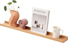 Oak Floating Shelf, Wall Mounted Solid Wood Display Picture Ledge Shelf - 60cm