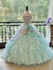 Strapless Ball Gown Corset Formal Quinceanera Dresses Sweet 15 Birthday Dress