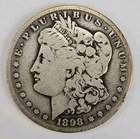 1898 S Morgan Silver Dollar  90% SILVER  $1 Coin San Francisco