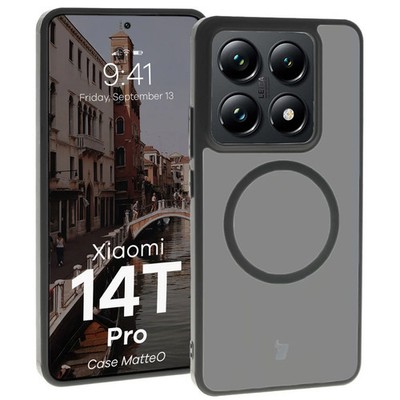 Handyhülle für Xiaomi 14T Pro Bizon Case Cover Schutz Hülle Etui Semitransparent