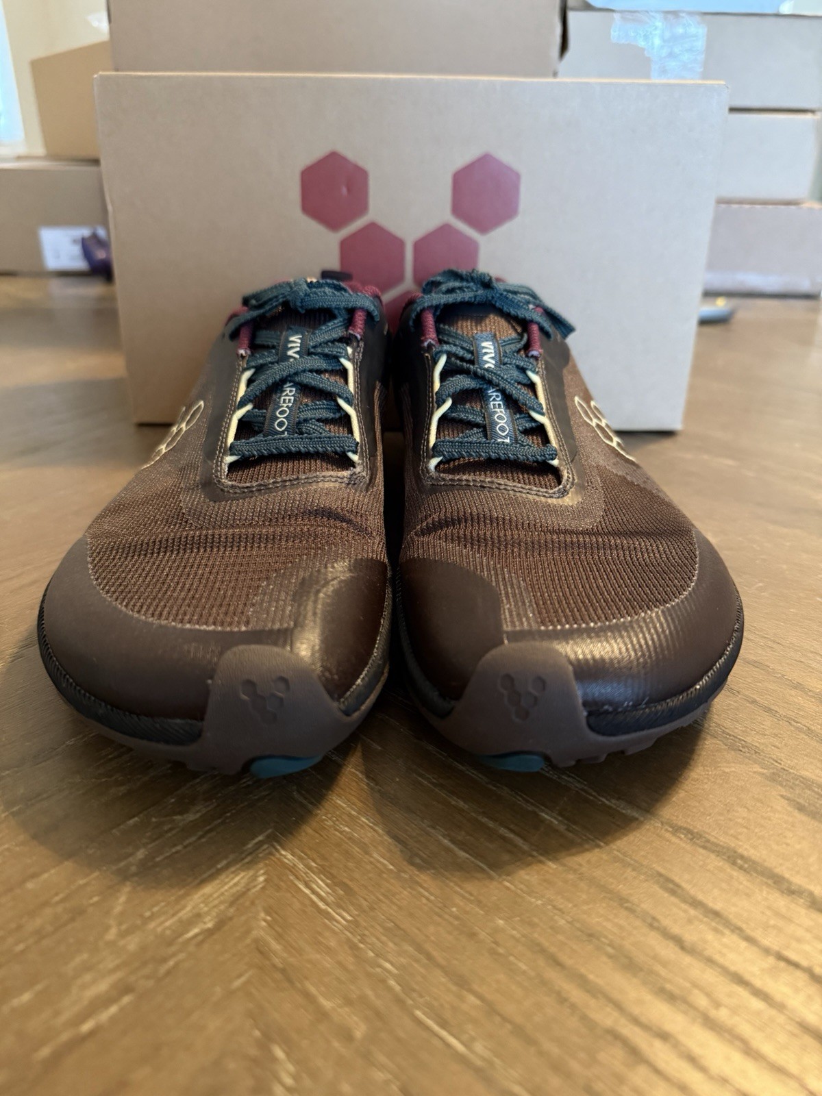 Vivobarefoot Primus Trail Flow Shoes Mens Size 9 Chocolate Torte Sneakers