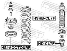 Für FEBEST HD-CL7F FRONT SHOCK ABSORBER REBOUND HONDA INTEGRA 4