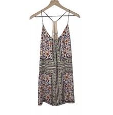 Lavender Brown Boho Racerback Sleeveless Dress Women’s Sz S