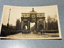 1933 MUNICH Third Reich RPPC Postcard Germany 1923-33 10TH annv BEER PUSH PARADE