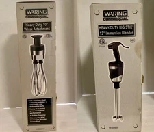 Waring WSB50 12" Heavy Duty Big Sik Immersion Blender + 10" WHISK WSB2W