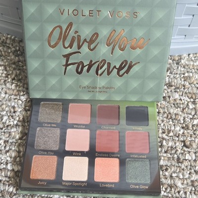 Violet Voss Olive You Forever Eyeshadow Palette Shimmer Green Pink Brown Gold