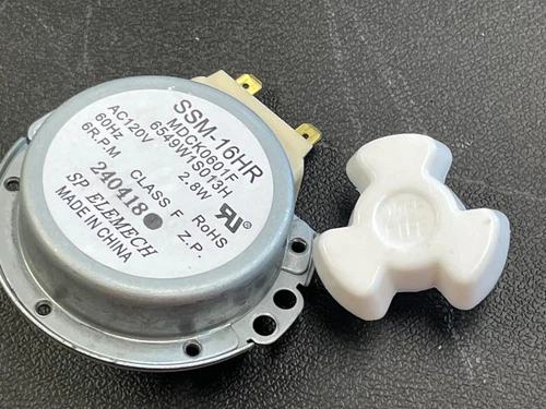 NEW Turntable Motor WB26X35487 SSM-16HR GENUINE OEM Cafe' GE Microwave OPEN BOX