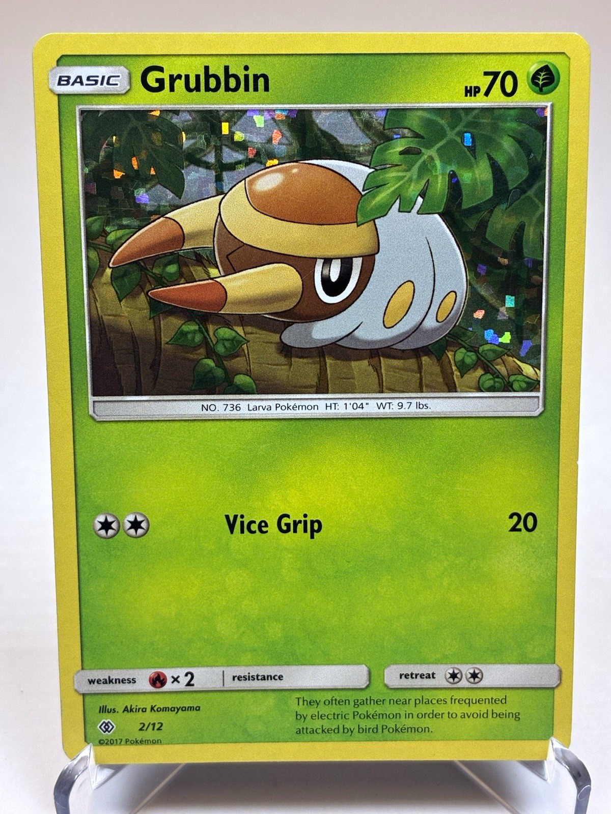 Grubbin - McDonald's Promo 2017 2/12 Holo EN Pokemon TCG