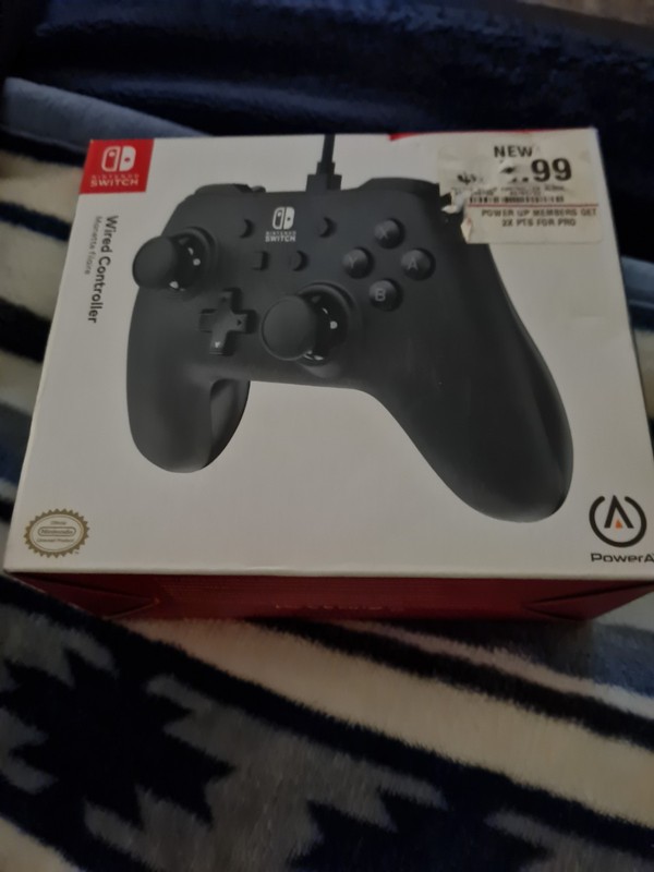 Power A Wired Controller Nintendo Switch Midnight Black SEALED