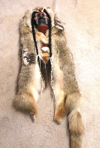 Native American Spirit Mask Dog Soldier by Cindy Jo Popejoy Blackfoot Tribe