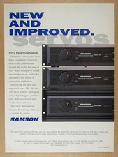 1997 Samson Servo 170 260 550 Studio Amplifiers vintage print Ad