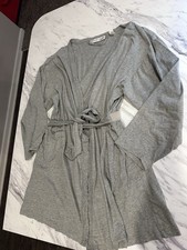 Vintage Victorias Secret Cotton Robe Classic Scalloped Edge Waistband Medium Y2K