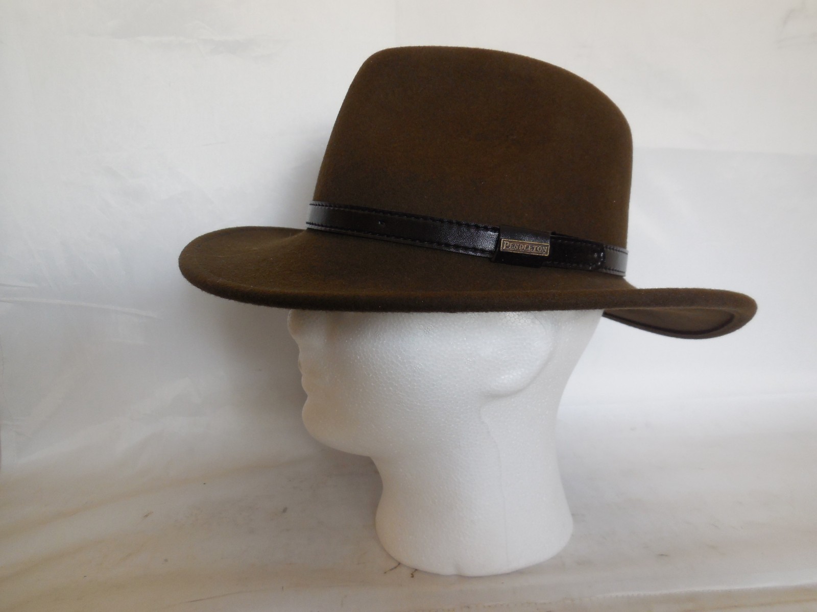 Pendleton 100% Wool Outback Hat Brown Size Small - image 2