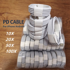 PD Type C Cord For iPhone 11 12 13 14 15 16 17 18 Fast Charging USB C Cable Lot